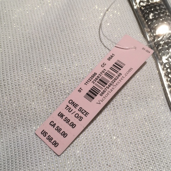 Victoria’s Secret Gold Sequenced Canvas Bag - Picture 4 of 8